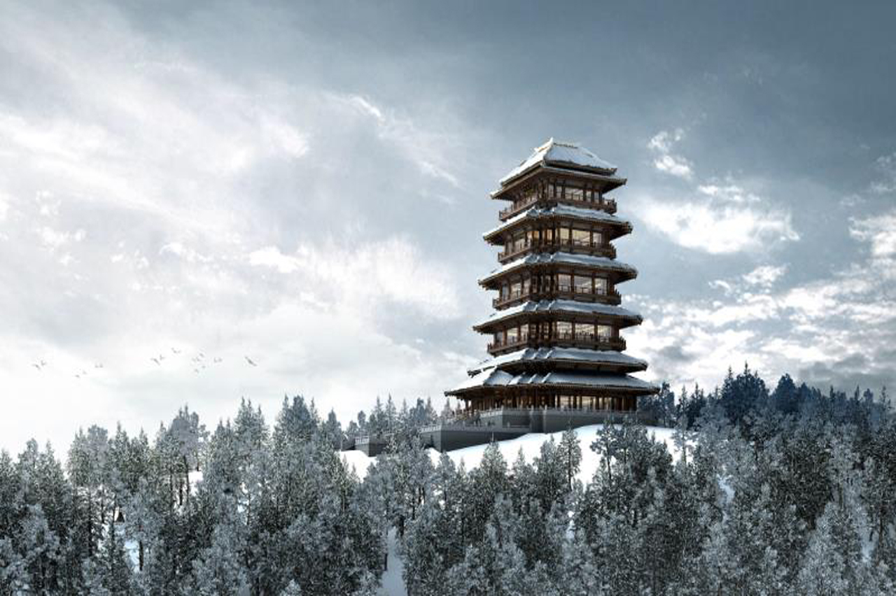 捷报|江苏中天杭萧钢构签订徐州园博会石山森林吕梁阁瞭望塔钢结构工程(图1)